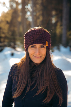 Ruby Red Knitted Headband